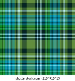 Seamless pattern in marvellous green and blue colors for plaid, fabric, textile, clothes, tablecloth and other things. Vector image.
