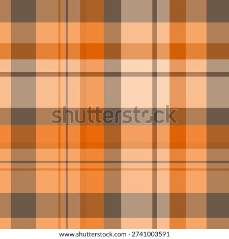 Seamless pattern in marvellous orange and gray colors for plaid, fabric, textile, clothes, tablecloth and other things. Vector image.