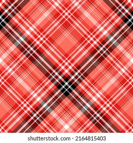 Patrón sin foco en maravillosos colores rojo, negro y blanco para machacar, tela, textil, ropa, mantel y otras cosas. Imagen vectorial. 2