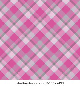 Seamless pattern in marvelous pink and grey colors for plaid, fabric, textile, clothes, tablecloth and other things. Vector image. 2
