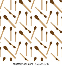 Seamless Pattern with Matches without background eps10