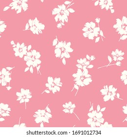 Materiales de patrón sin soldadura de una flor abstracta,