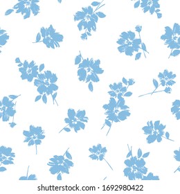 Materiales de patrón sin soldadura de una flor abstracta,