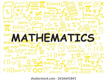 Patrón sin fisuras con fórmulas matemáticas en una pizarra, textura trasera, mezcla de símbolos matemáticos dibujados a mano. Símbolos matemáticos geométricos modernos de moda, Ilustración vectorial de pizarra y fórmulas matemáticas
