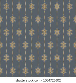 seamless pattern with medallions arranged in stripes
