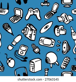 Seamless Pattern: Media entertainment
