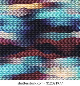 Seamless pattern of the melange knitted texture.