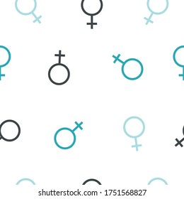 Seamless pattern Men's gender symbol. Vector illustration for poster, banner, card and background. June 10-16.