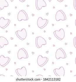 Seamless pattern from a menstrual cup. Feminine hygiene product. Menstrual protection. Monthly cycle, pms. Period. Feminine hygiene. Hand drawn. Doodle style. Menstrual reusable tampons. Stock vector