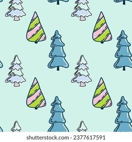 Seamless pattern of merry Christmas background.