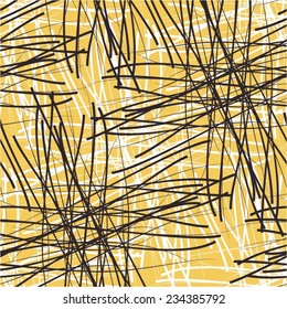 Seamless pattern mesh in a chaotic and negligent performance