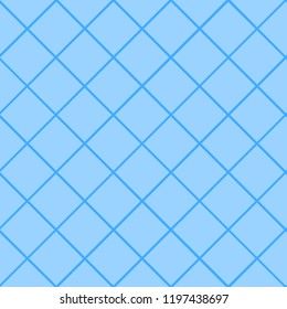 Seamless pattern with the mesh, grid. Fabric design. Vector illustration. Beautiful shades of blue.