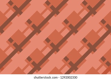 Seamless pattern with the mesh, grid. Vector background. Abstract geometric texture. Rhombuses wallpaper. Diamonds motif Digital paper for print on fabric, gift wrap, web backgrounds, scrap booking