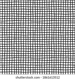 Seamless pattern. Mesh, hand drawn. Shades of gray.