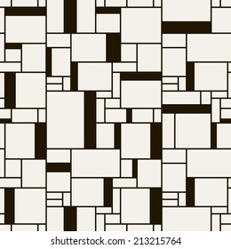 Seamless pattern. Mesh repeating texture. Linear grid with right angles