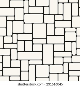 Seamless pattern. Mesh repeating texture. Linear grid with right smooth angles