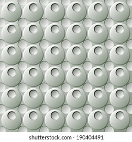 Seamless Pattern Metal Circle Background Vector 