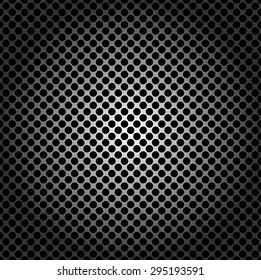 Seamless pattern, metal grid with round holes