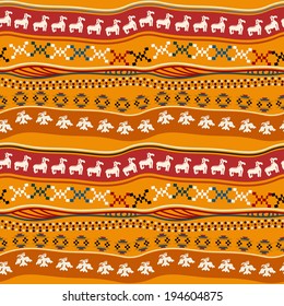 Seamless pattern with Mexican texture