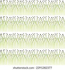 Seamless pattern microgreen superfood sprouts onion healthy nutrition vector illustration on white background