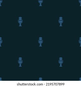 Seamless pattern of microphone icons for wallpaper, backdrop, gift wrapping paper, and textile