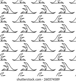 seamless pattern with migratory birds