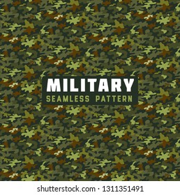 seamless pattern military disguise green colors brown shades