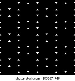 Seamless pattern with mini triangles. Arrowheads background. Image with repeated geometrical figures. Arrow heads motif. Grid wallpaper. Ethnic illustration. Digital paper, textile print, web. Vector.