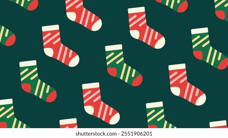 Padrão contínuo de padrão de feriado festivo minimalista