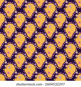 Seamless pattern in minimalist style.
