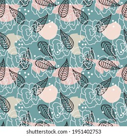 A seamless pattern in a minimalist style is suitable for creating backgrounds, printing