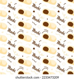 Seamless pattern with Mochi, for decoration