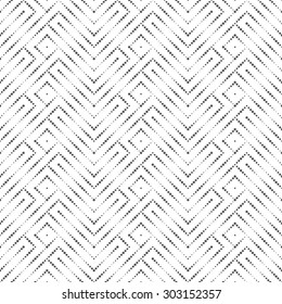 Seamless pattern. Modern abstract small textured background. Elegant texture with regularly repeating geometrical shapes, dots, rhombuses, zigzags. Vector element of graphical design