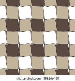 Seamless pattern. Modern abstract texture. Repeating geometric tiles with irregular squares.