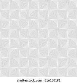 Seamless pattern. Modern abstract textured background. Stylish ornate texture with regularly repeating geometrical shapes, semicircles, arcs, ovals. Vector element of graphical design