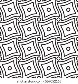 Seamless Pattern - modern abstract vector design - repeating geometric elements