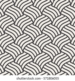 Seamless Pattern - modern abstract vector design - repeating geometric elements