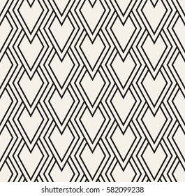 Seamless Pattern - modern abstract vector design - repeating geometric elements