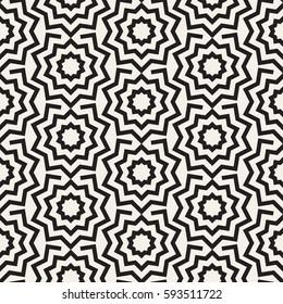 Seamless Pattern - modern abstract vector design - repeating lines and geometric elements