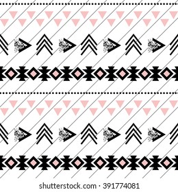 Seamless pattern in modern aztec style 4