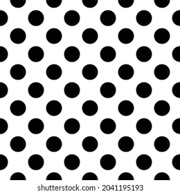 seamless pattern modern black polka dot background. For website design, fabric and other textile products. isolated on a white background. vector illustration 