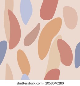 Seamless pattern of modern colorful shapes