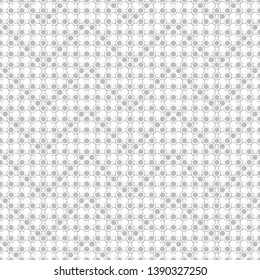 Seamless pattern. Modern elegant geometric texture in the form of waves. Regularly repeating zigzag shapes consisting of rhombuses, dots, dotted triangles, outline circles. Vector design
