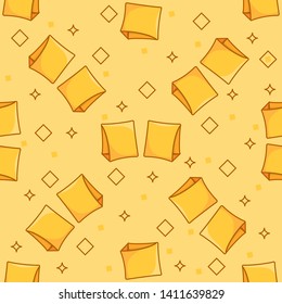 Seamless pattern. Modern flat icons vector collection with shadow effect. Isolated on colored background. Summer texture. Inflatable armbands