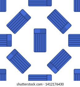 Seamless pattern. Modern flat icons vector collection with shadow effect. Isolated on colored background. Summer texture. Inflatable circle