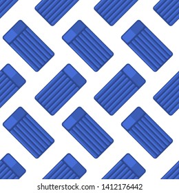Seamless pattern. Modern flat icons vector collection with shadow effect. Isolated on colored background. Summer texture. Inflatable circle