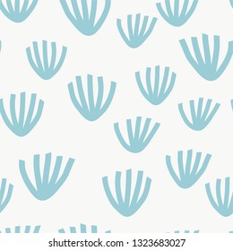 Seamless pattern with modern floral and abstract elements in fresh pastel colors. Abstract brushstroke background, colorful pattern. 