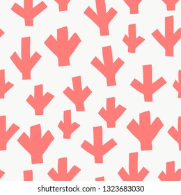 Seamless pattern with modern floral and abstract elements in fresh pastel colors. Abstract brushstroke background, colorful pattern. 