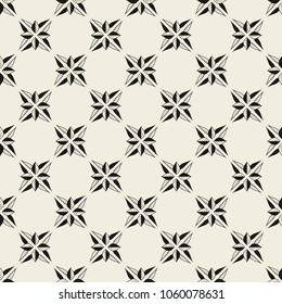 Seamless pattern with modern floral ornament. Abstract vector background.