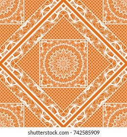 seamless pattern. Modern floral ornament. vector illustration. For the interior design, wallpaper, decoration print, fill pages
